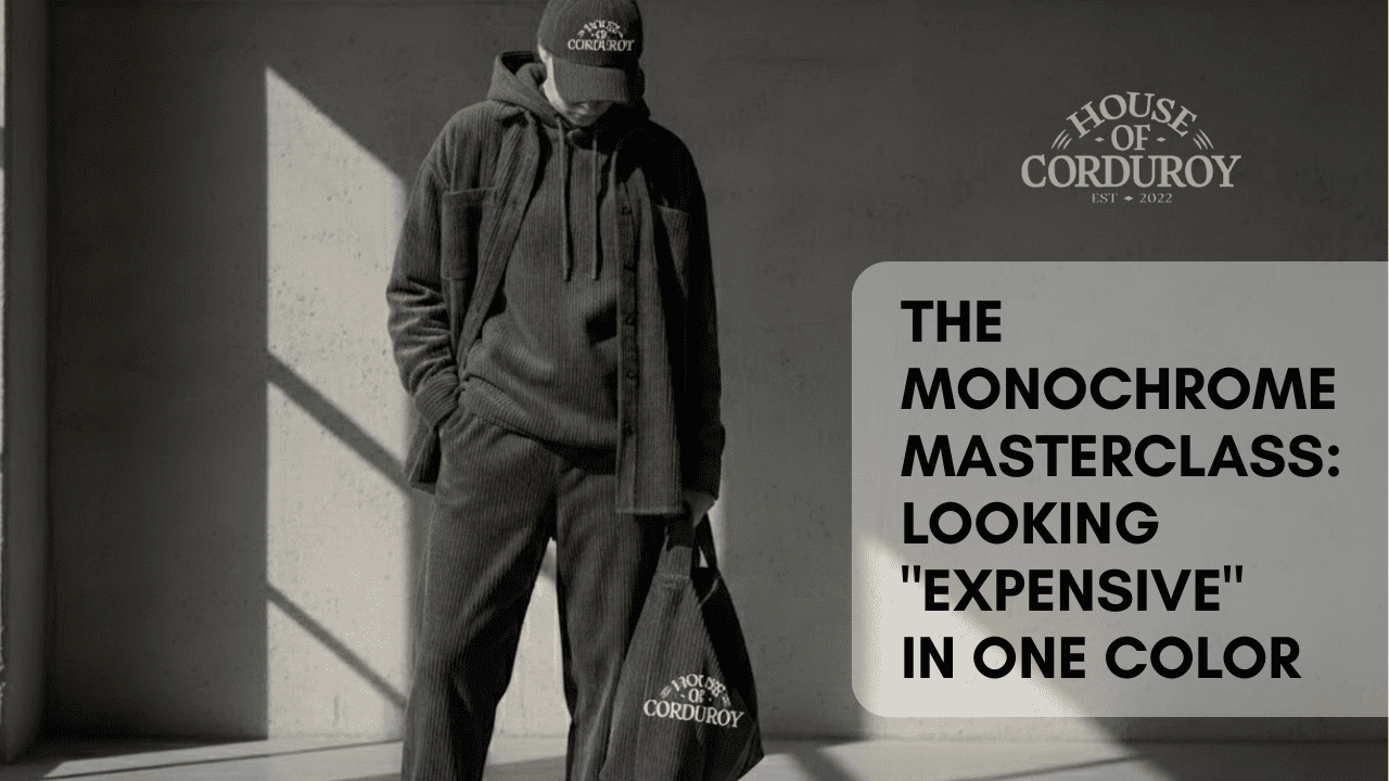 House Of Corduroy - The Monochrome Masterclass: Mastering the Art of Looking "Expensive" in One Colo