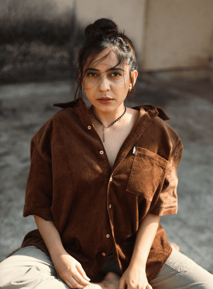 House Of Corduroy Half Sleeve Shirt Luxe (Brown) 4