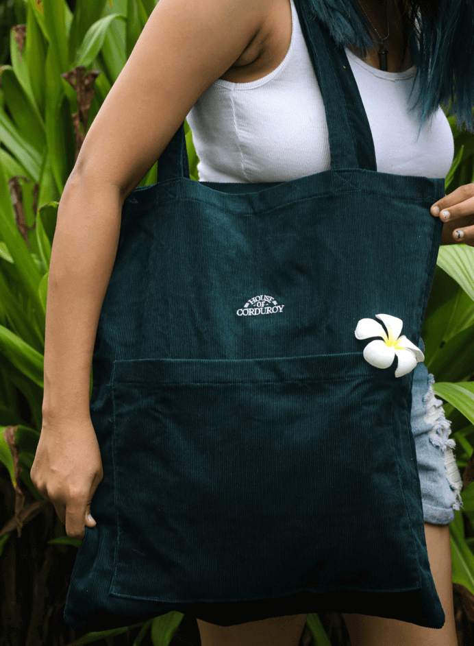 Mossy Chic Shoulder Corduroy Tote bag 2