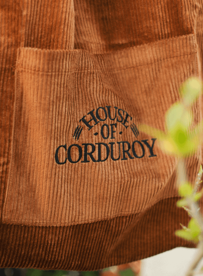 Rust Basic Corduroy Tote Bag 4