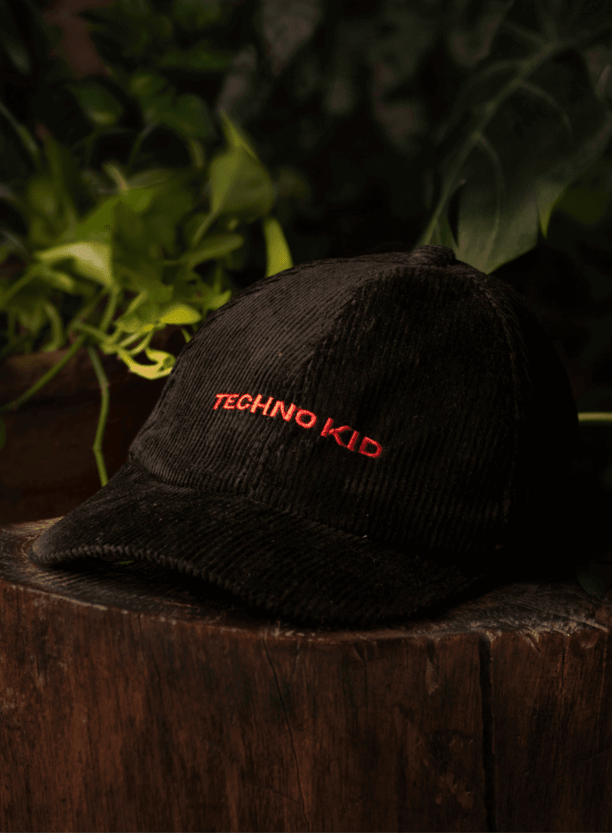 House Of Corduroy Techno Kid Corduroy Cap (Black)3