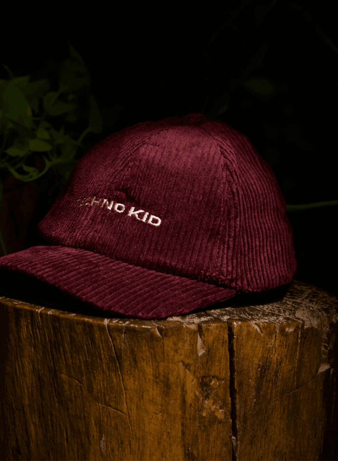 Techno Kid Burgundy Corduroy Cap 3
